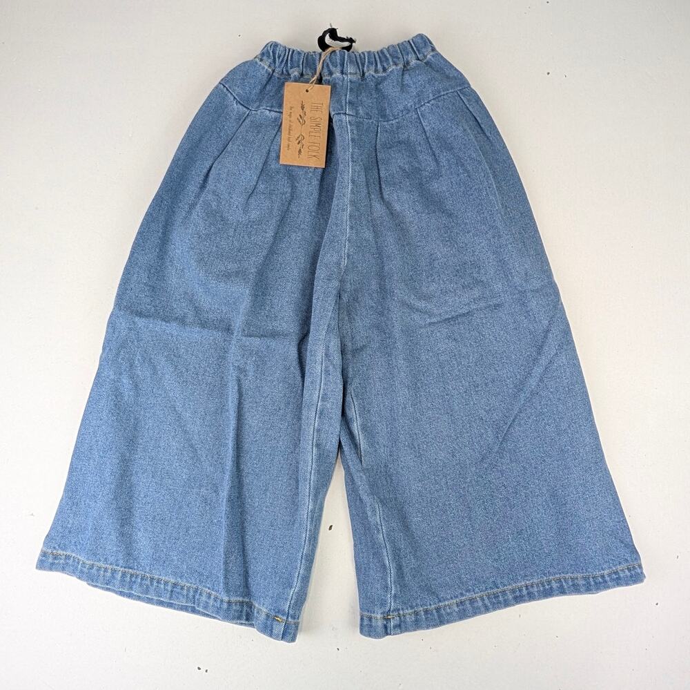 The Simple Folk Denim Culotte - Light Denim - 8/9 Years